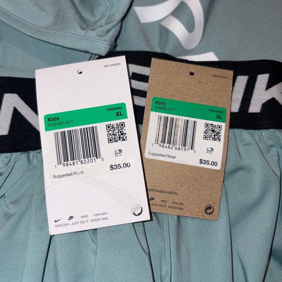 NWT Nike Pro Girls Skort and Tank Set Dri Fit size XL. Cannon - Picture 7 of 8